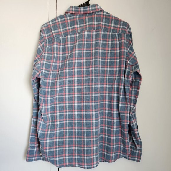 J. Crew Plaid Men's Size Medium Long Sleeve Button-up Shirt 100% Cotton - Picture 4 of 9